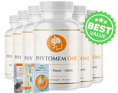 Six bottles of Phytomem One chewable tablets with free e-books, the Ultimate package